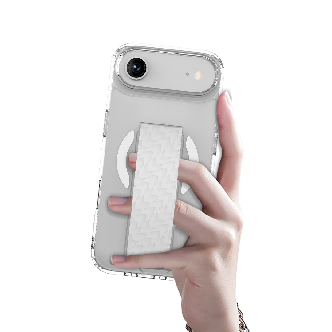 LZEL Magnexa Grip Case for iPhone Air | White