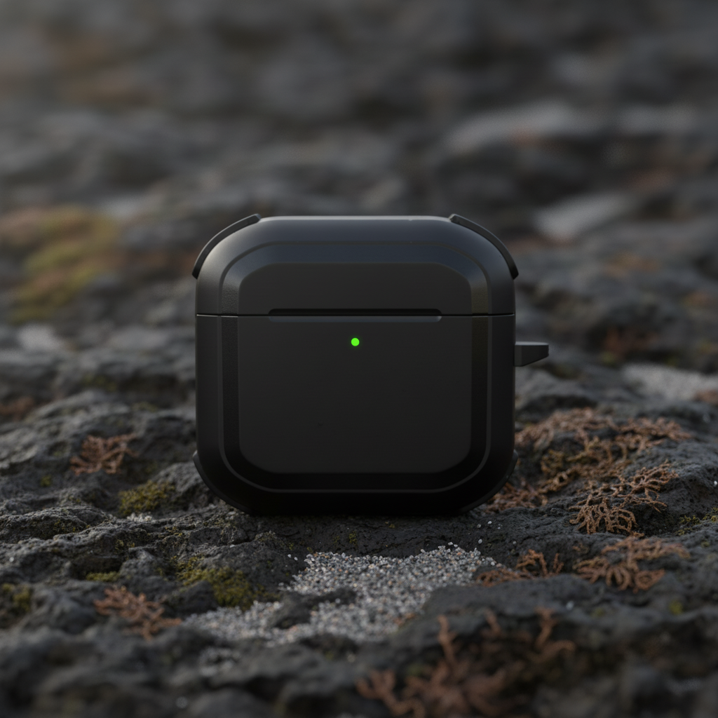 كڤر حماية Aurum Guard Max AirPods 4 من ليزل | أسود