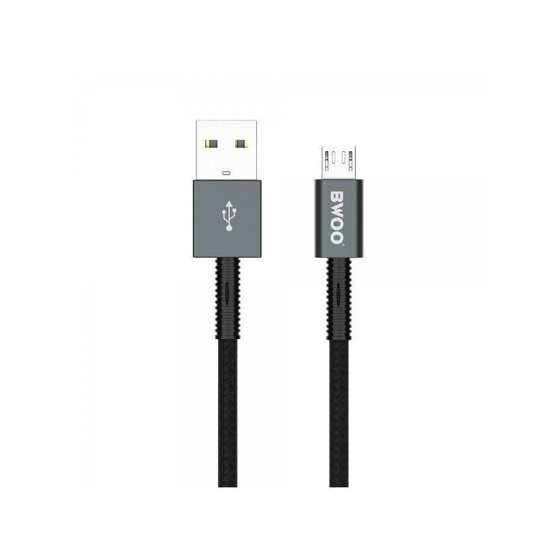 كابل USB ميكرو بطول 1 متر من Bwoo - أسود | BO-X211V