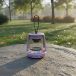 مكبر صوت لاسلكي علي شكل مصباح من ليزل مع اضواء RGB  | بنفسجي