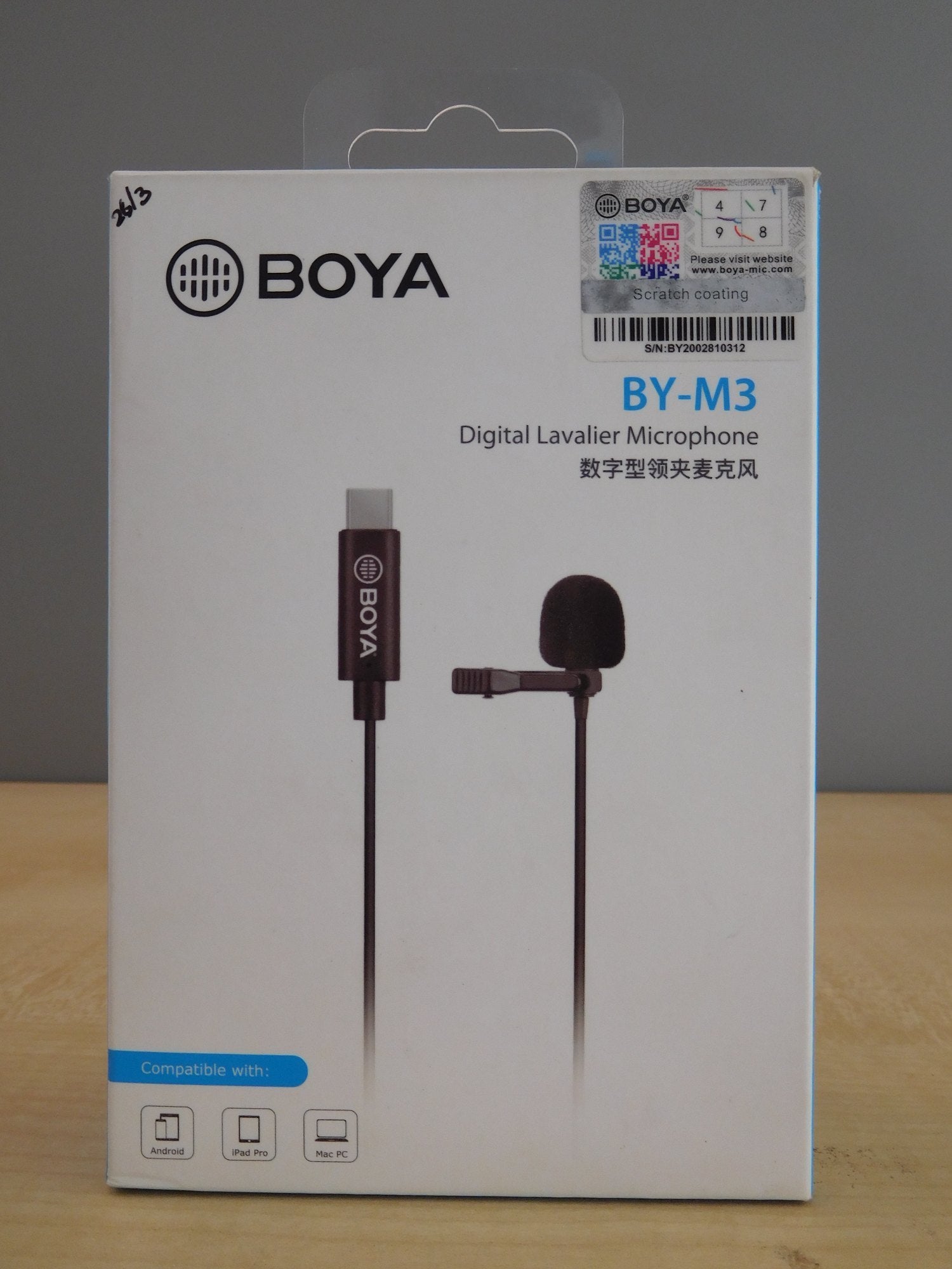 Boya Digital Lavalier Microphone Type-c (BY-M3)