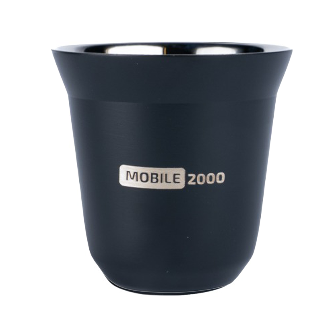 Large Double Wall Insulated Stainless Steel Espresso Cup 160 ml – Reusable & Dishwasher Safe Mugs | Black