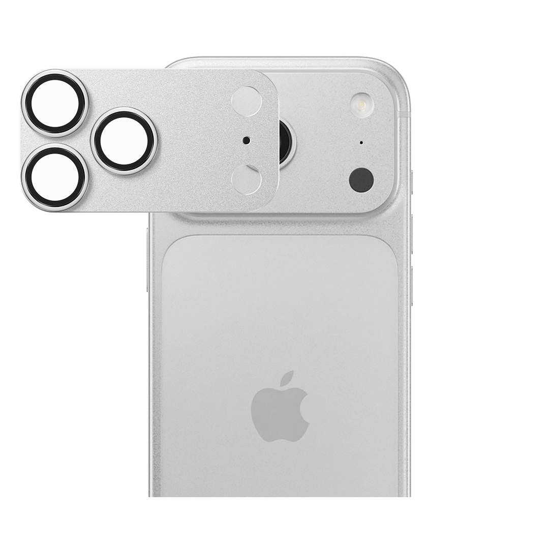 Lzel Metal Tempered Glass Camera For Iphone 17 Pro | Silver