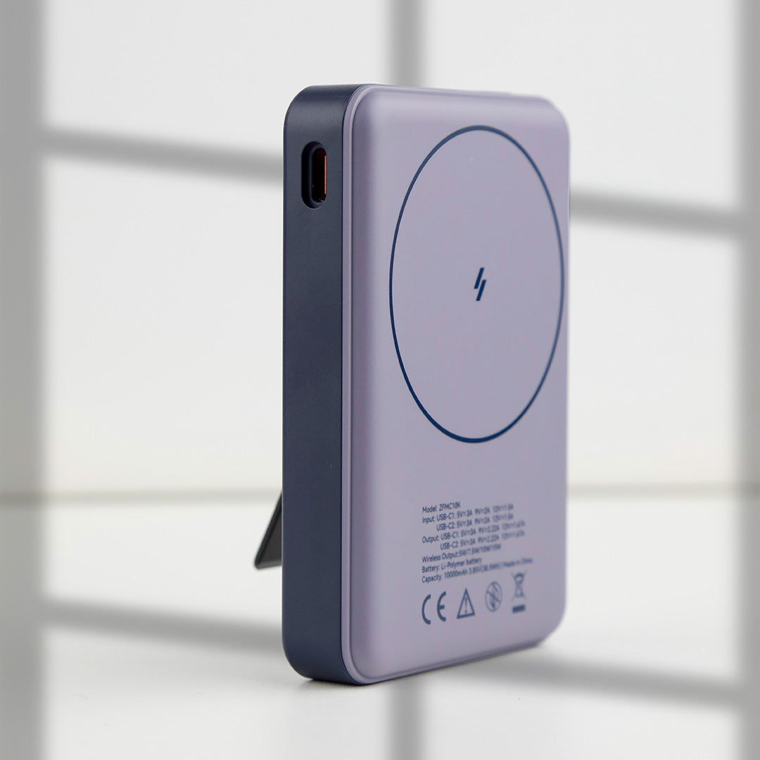 LZEL ZenoFlex MaxCharge 10000mAh Wireless Charging Power Bank – 20W Wired Output / 18W Input (15W Wireless)