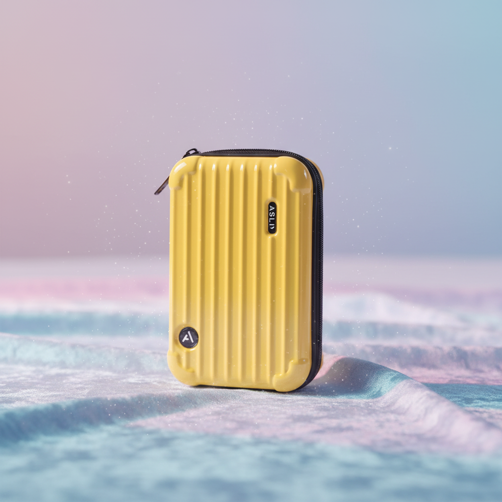 Asli Global Hard Shell Amenity Case Travel Bag |Yellow