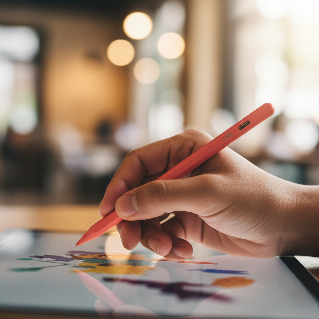 LZEL Pro-Touch Stylus iPad Pencil With Palm Rejection | Red