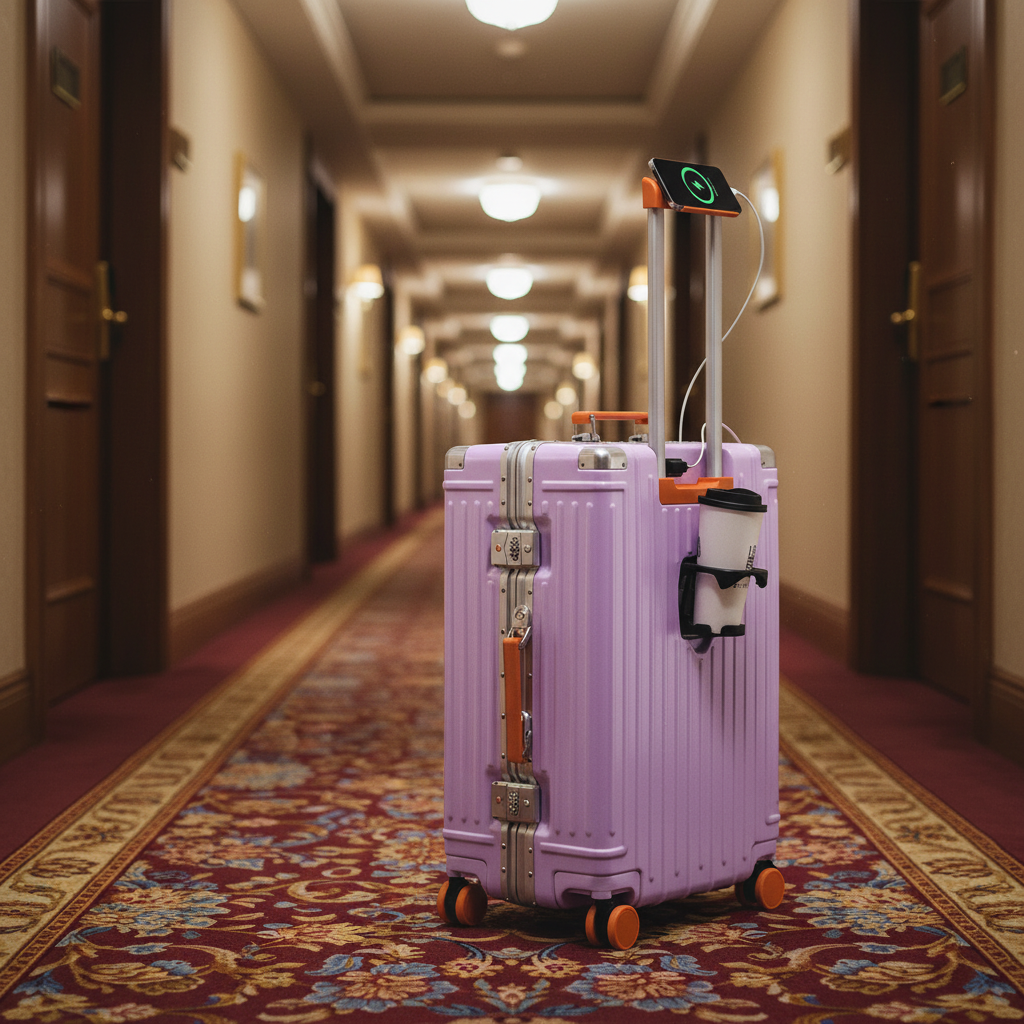 جنطة سفر ABS 4 عجلات 26 بوصة | بنفسجي