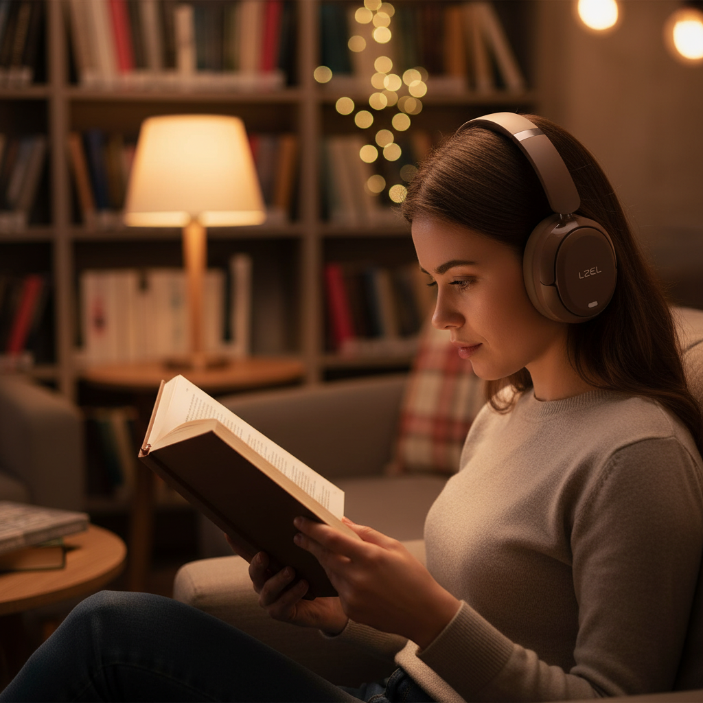 LZEL Sonique Pulse Wireless Stereo Headphones | Dark Brown