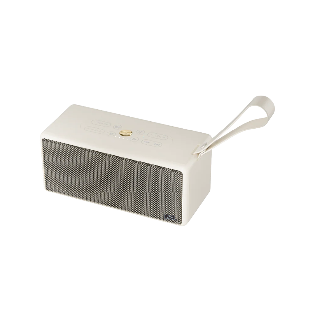 سماعة لاسلكية فاخرة Aquilasonus Xl بصوت عميق – بلوتوث 5.4 – دعم ميكروفون اختياري – بطارية 6000 مللي أمبير | بيج