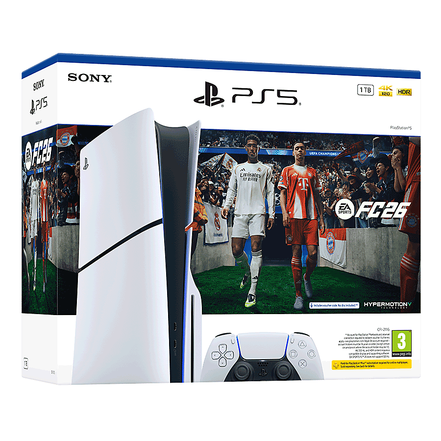 Sony PlayStation 5 1TB (Disc Edition) + EA SPORTS FC 26 Full Game Bundle