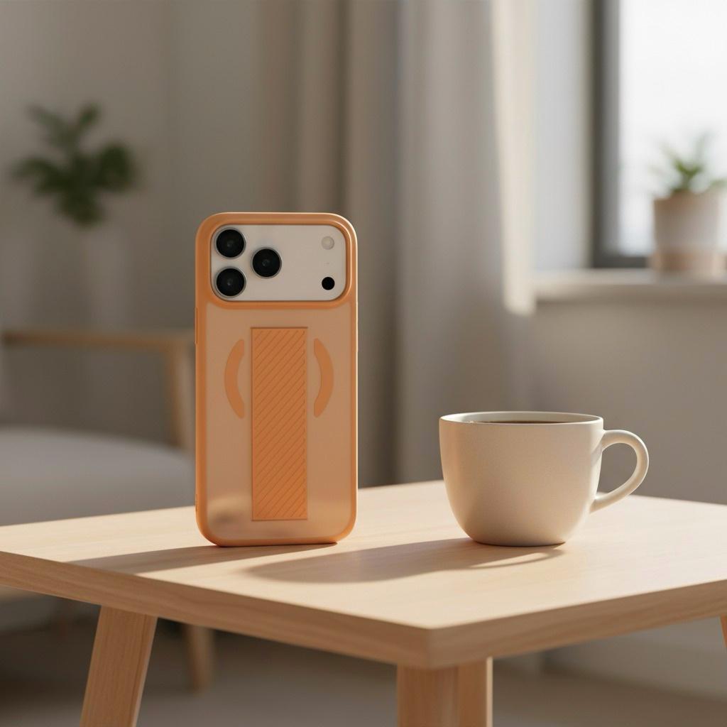 LZEL MagMatte Band Case for iPhone 17 Pro | Papaya Orange