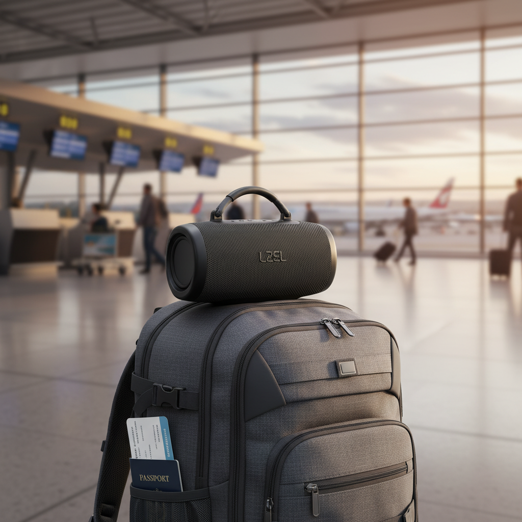 LZEL Aquilasonus Max Portable Waterproof Bluetooth Speaker With RGB Lights | Black