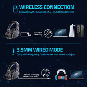 XIBERIA Wireless Gaming Headset | Black