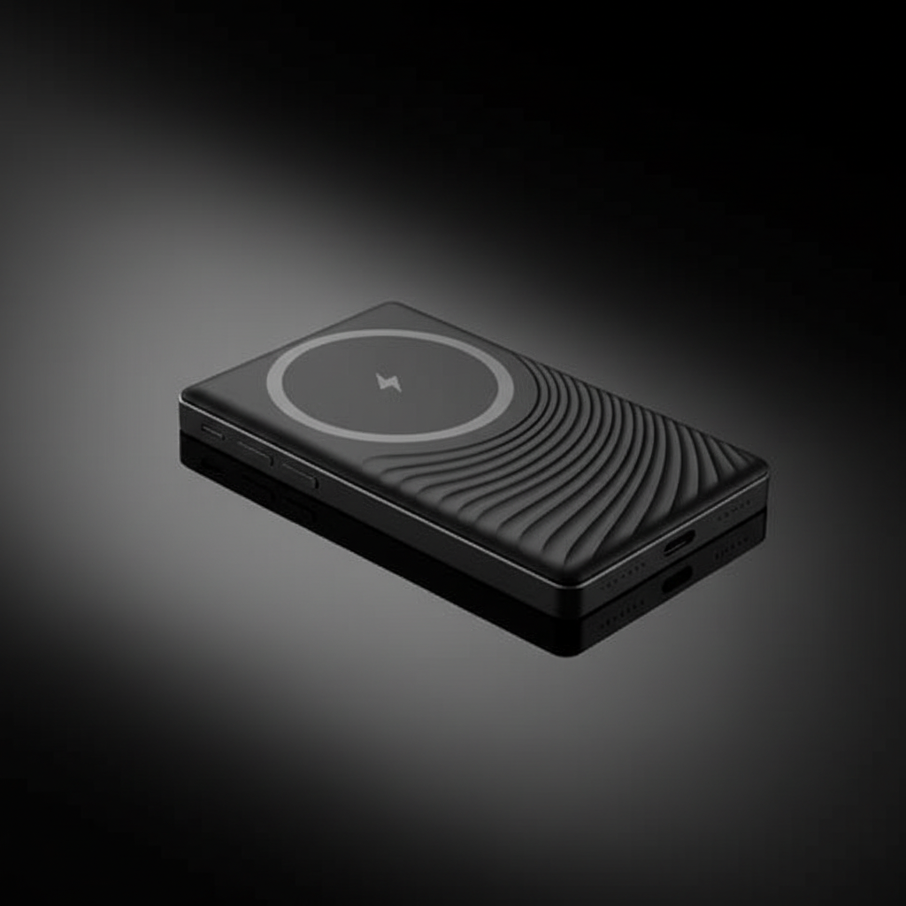 LZEL MagNexus Neox Series 5000mAh MagSafe Mini Power Bank 15W Wireless Fast Charger|Black