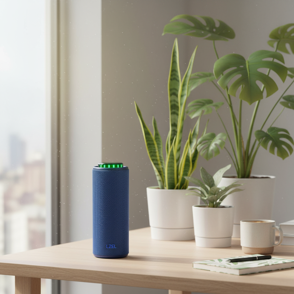 LZEL Aquilasonus Elite Waterproof Portable Bluetooth Speaker With Vibe Lights | Blue