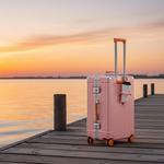 Trolly ABS Suitcase 4 Wheels 26 Inch | Pink