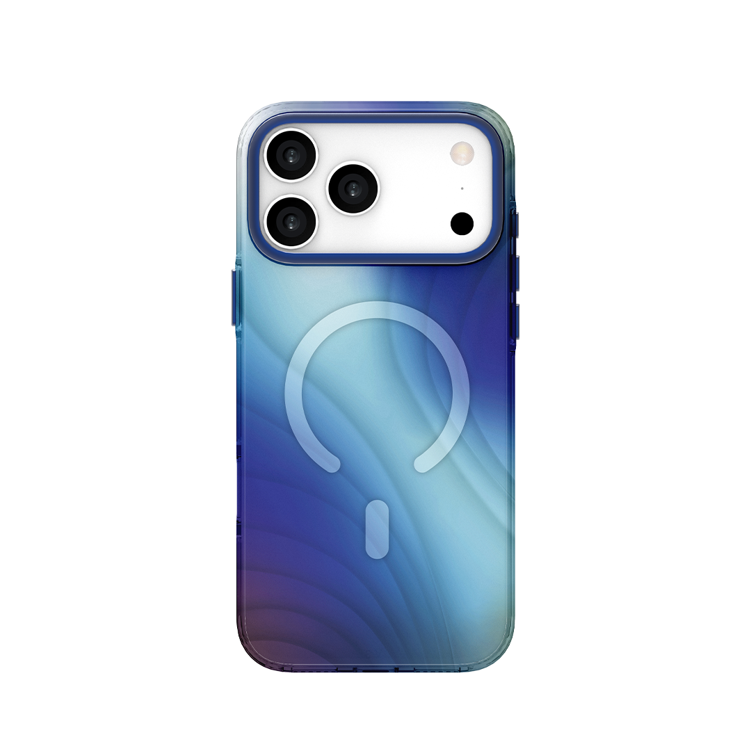 كڤر حماية LZEL MagFluxo Craft لهاتف iPhone 17 Pro | بنفسجي أزرق