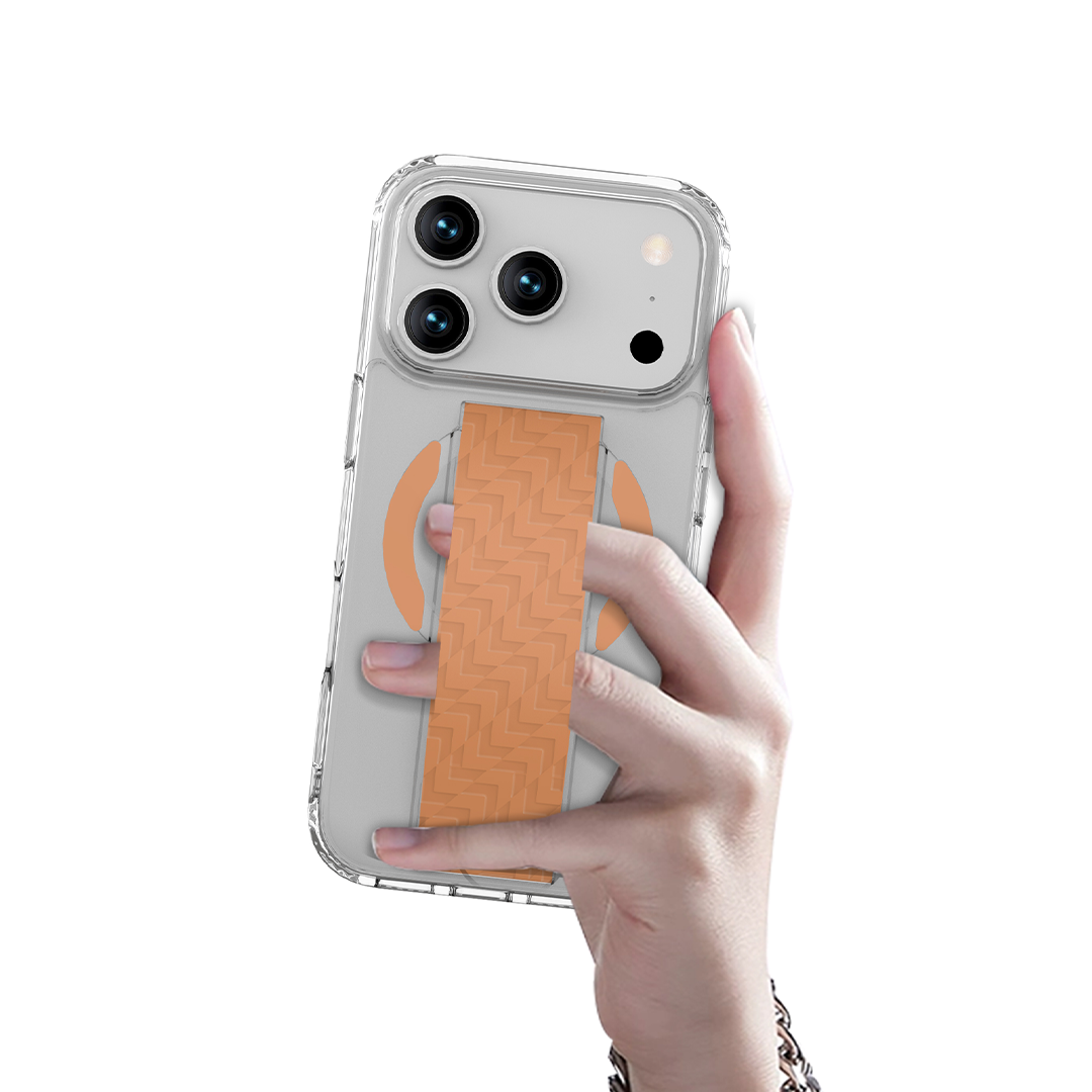 LZEL Magnexa Grip Case for iPhone 17 Pro Max | Papaya