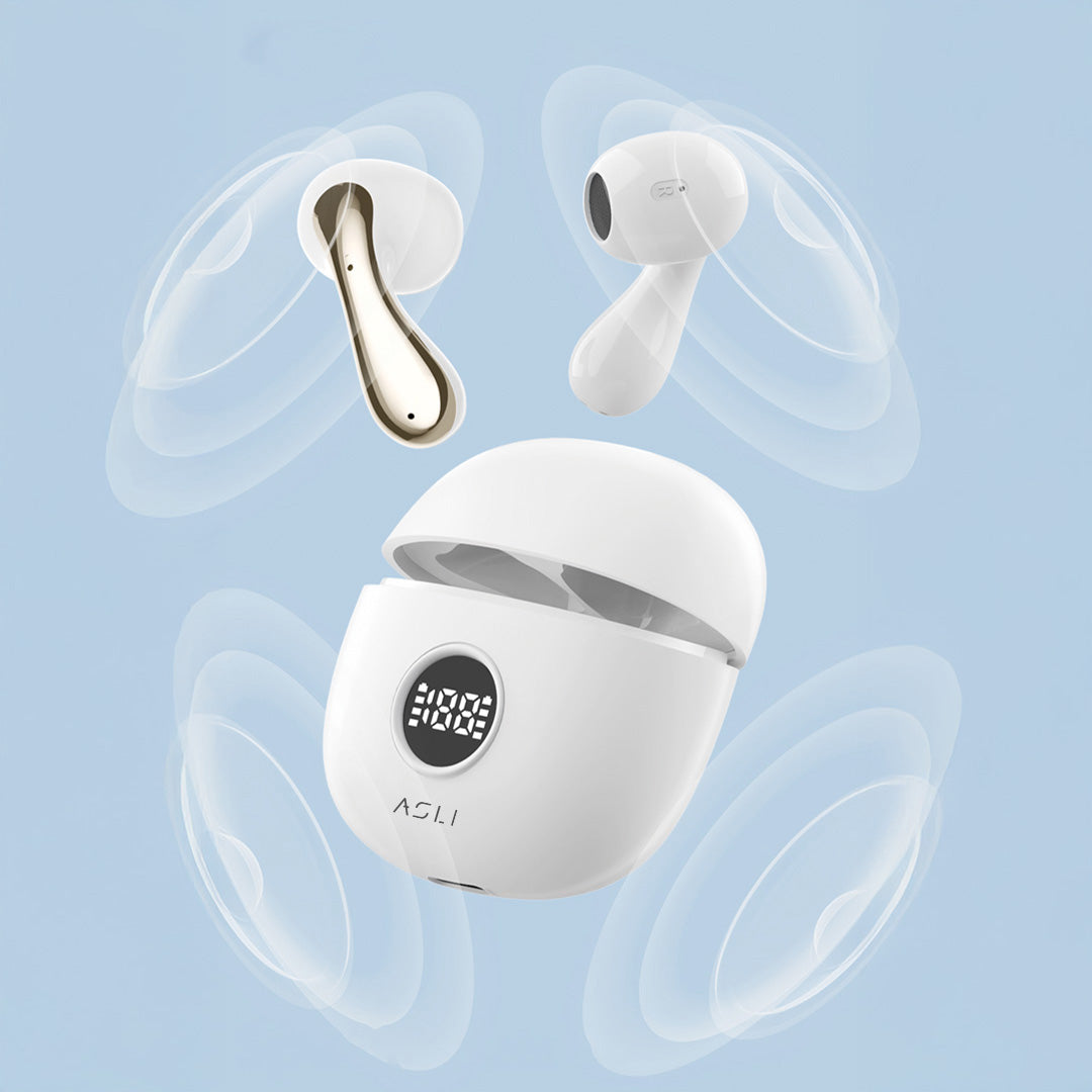 Asli Global EchoPods Pro TWS Bluetooth Earbuds with Touch Control IPX4 | White