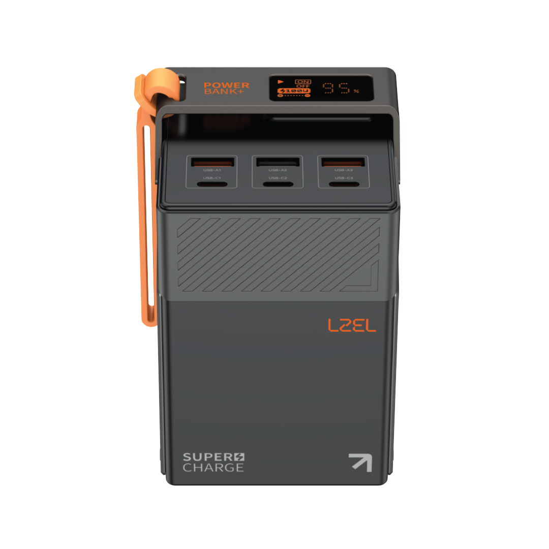 باور بنك LZEL ZenoFlex UltraCore 50 سعة 50000mAh بتقنية الشحن السريع PD | أسود