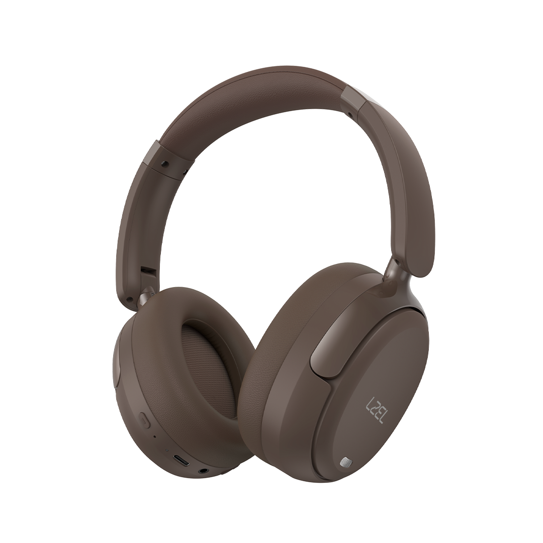 LZEL Sonique Pulse Wireless Stereo Headphones | Dark Brown