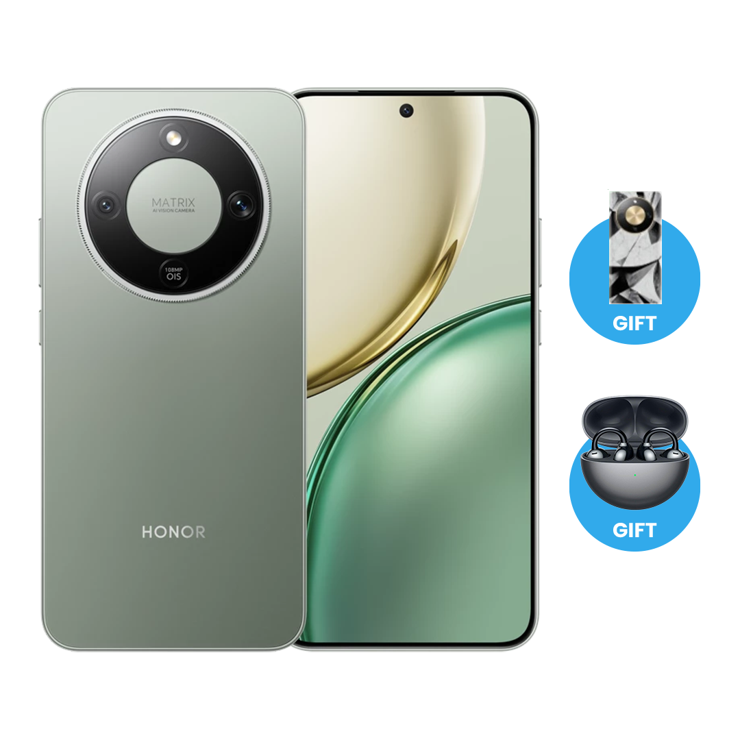 هاتف Honor X9D - مساحة 256GB - رام 12GB مع الهدايا المجانية (سماعة Honor FreeClip + كفر حماية + خدمة VIP)  | أخضر