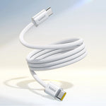 كيبل Baseus Dynamic 4 Pro مغناطيسي للشحن السريع USB-C إلى USB-C بقوة 100 واط بطول 1 متر | أبيض