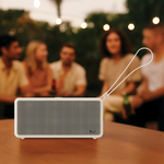 سماعة لاسلكية فاخرة LZEL Aquilasonus Xs مع صوت عميق – بلوتوث 5.4 – شحن سريع – بطارية 4000 مللي أمبير | بيج