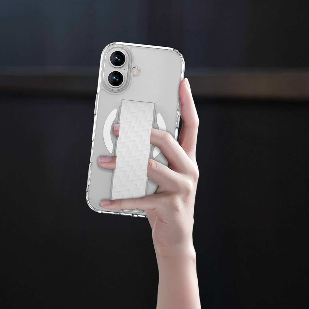 LZEL MagNexa Grip MagSafe Case for iPhone 17 | White
