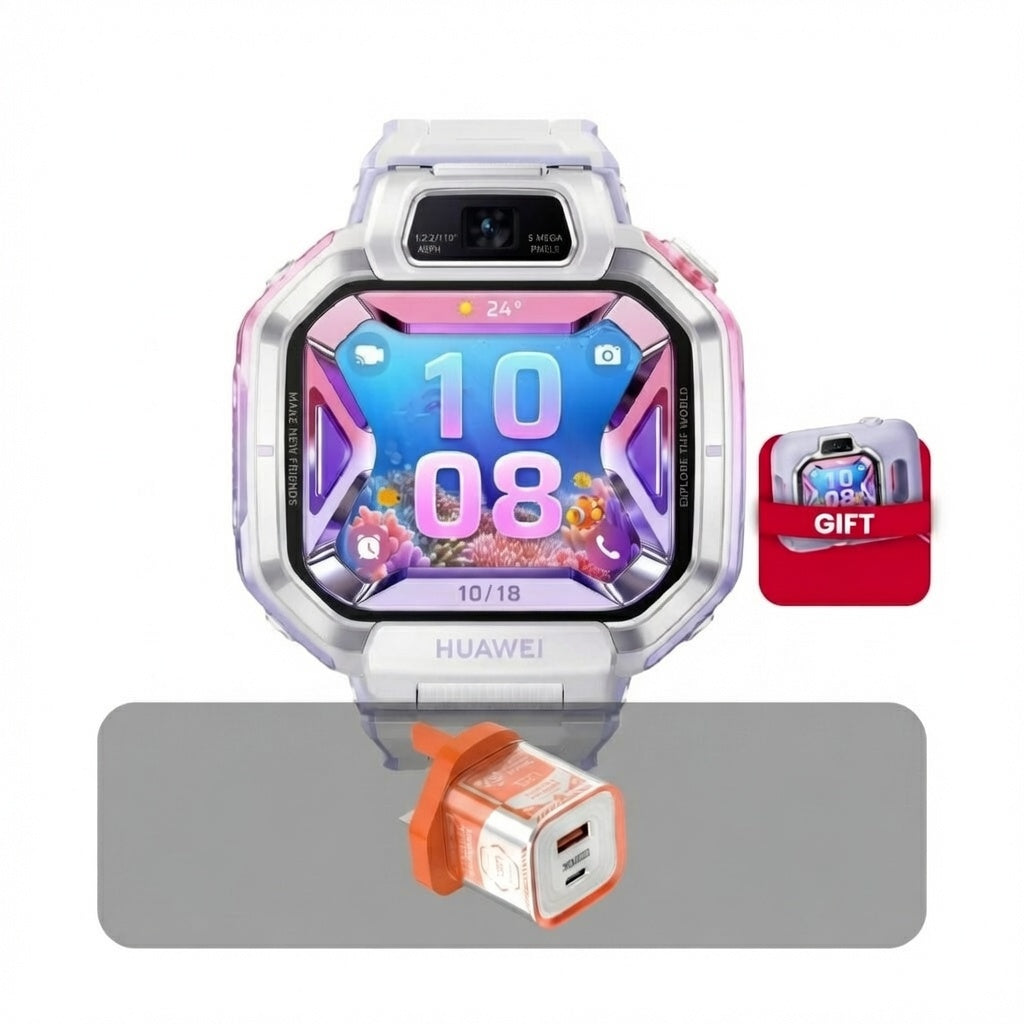 Huawei Watch Kids X1 Pro, 64GB storage, 120-190mm size, 13MP camera + Bundle Offer | Purple