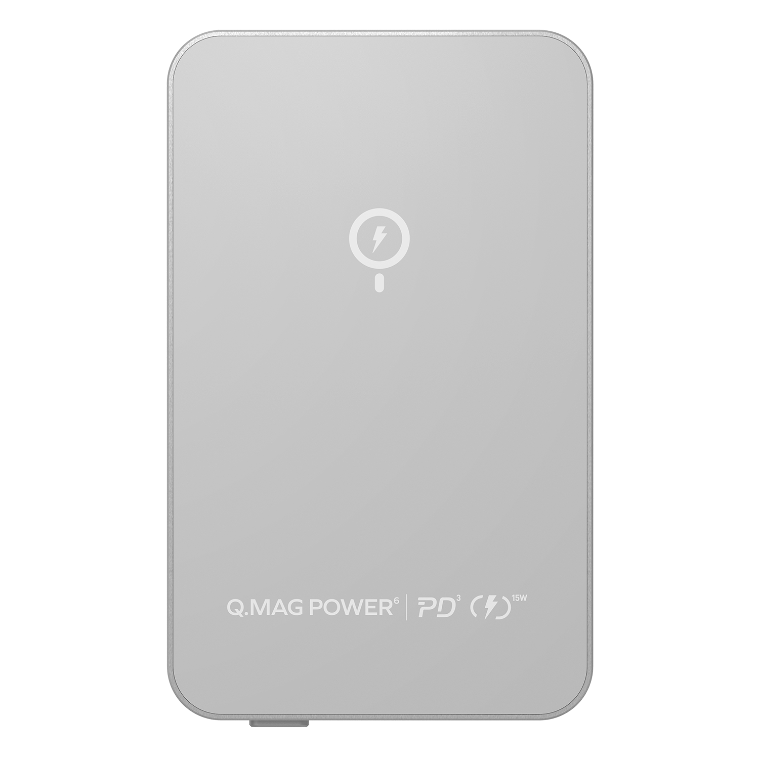 Momax Q.mag Power6 5000 Magnetic Wireless Battery Pack | Silver