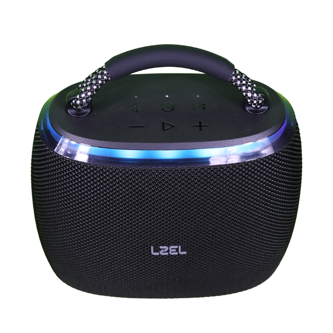 LZEL AquilaSonus Pulse Ultimate – Waterproof Portable Bluetooth Speaker | Black