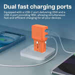 LZEL TravelPro Series Dual Port GaN Travel Wall Charger 45W I Dual Type-C Output I Global compatibility