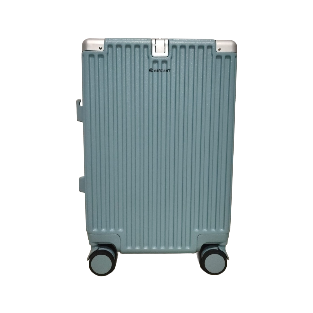 90 PERCENT 4 WHEELS ABS aluminum FRAME  20 INCH SUITCASE | BLUE