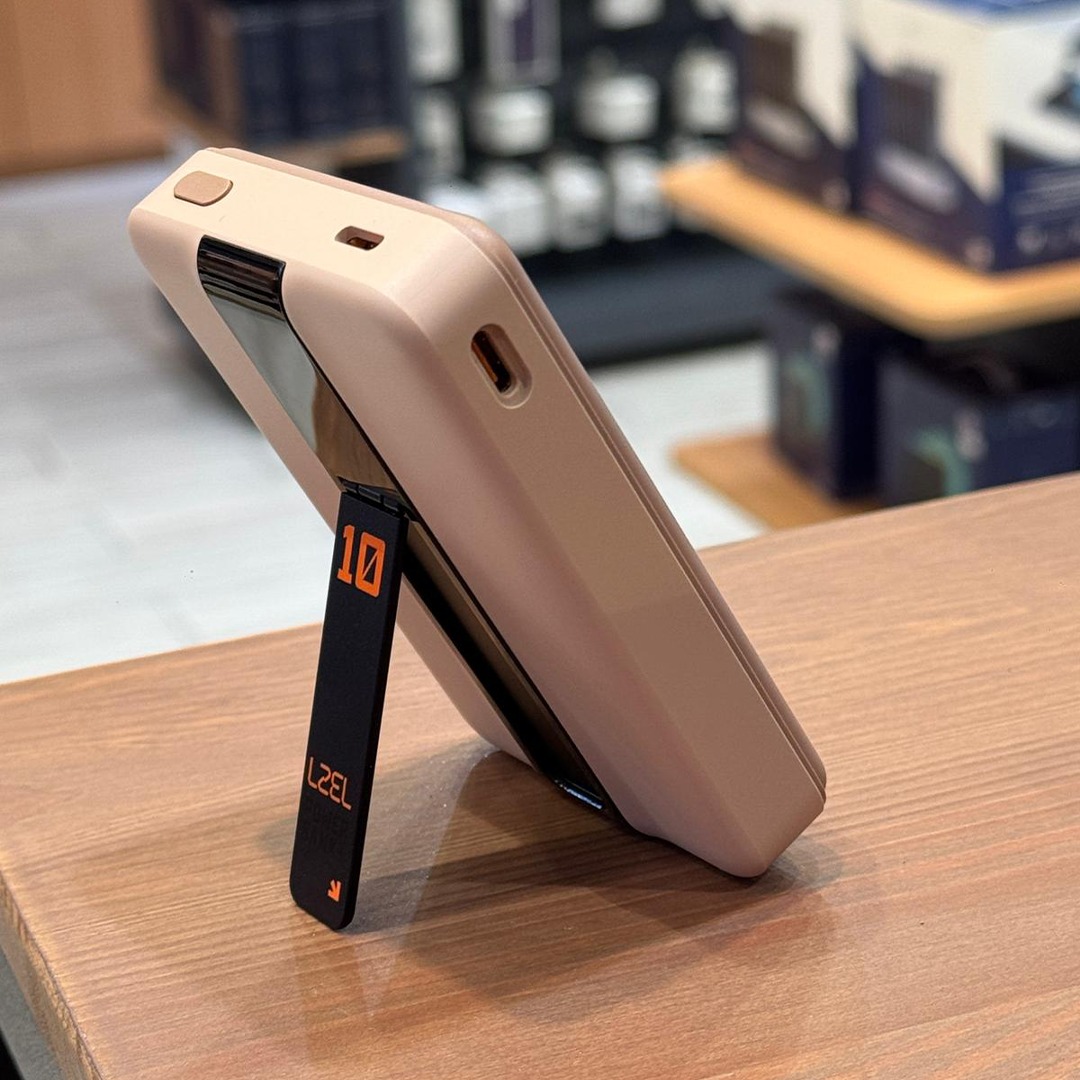 LZEL ZenoFlex MaxCharge 5000mAh Wireless Charging Power Bank | Mocha