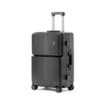 90 Percent 4 Wheels Abs Aluminum Frame 20 Inch Suitcase | Black