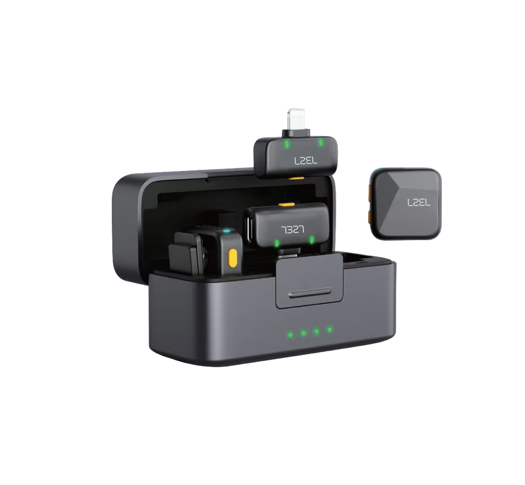 LZEL 2.4 GHz Wireless Microphone – Portable, Clear Audio, Noise Reduction, Mono/Stereo