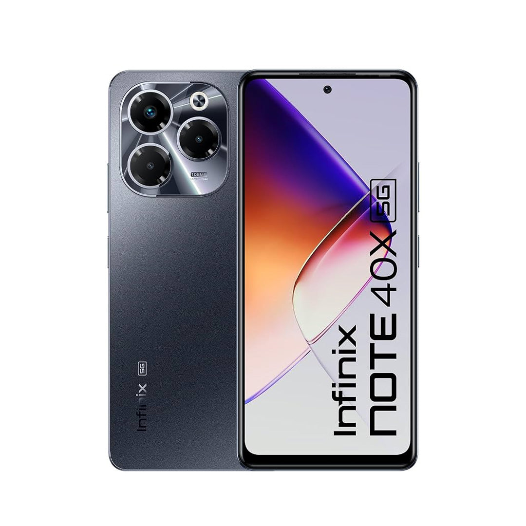 إنفينيكس Note 40X بسعة 256 جيجابايت - 8 جيجا رام - 6.78 بوصة | أسود - مع بطاقة Sim  eeZee زين مسبقة الدفع
