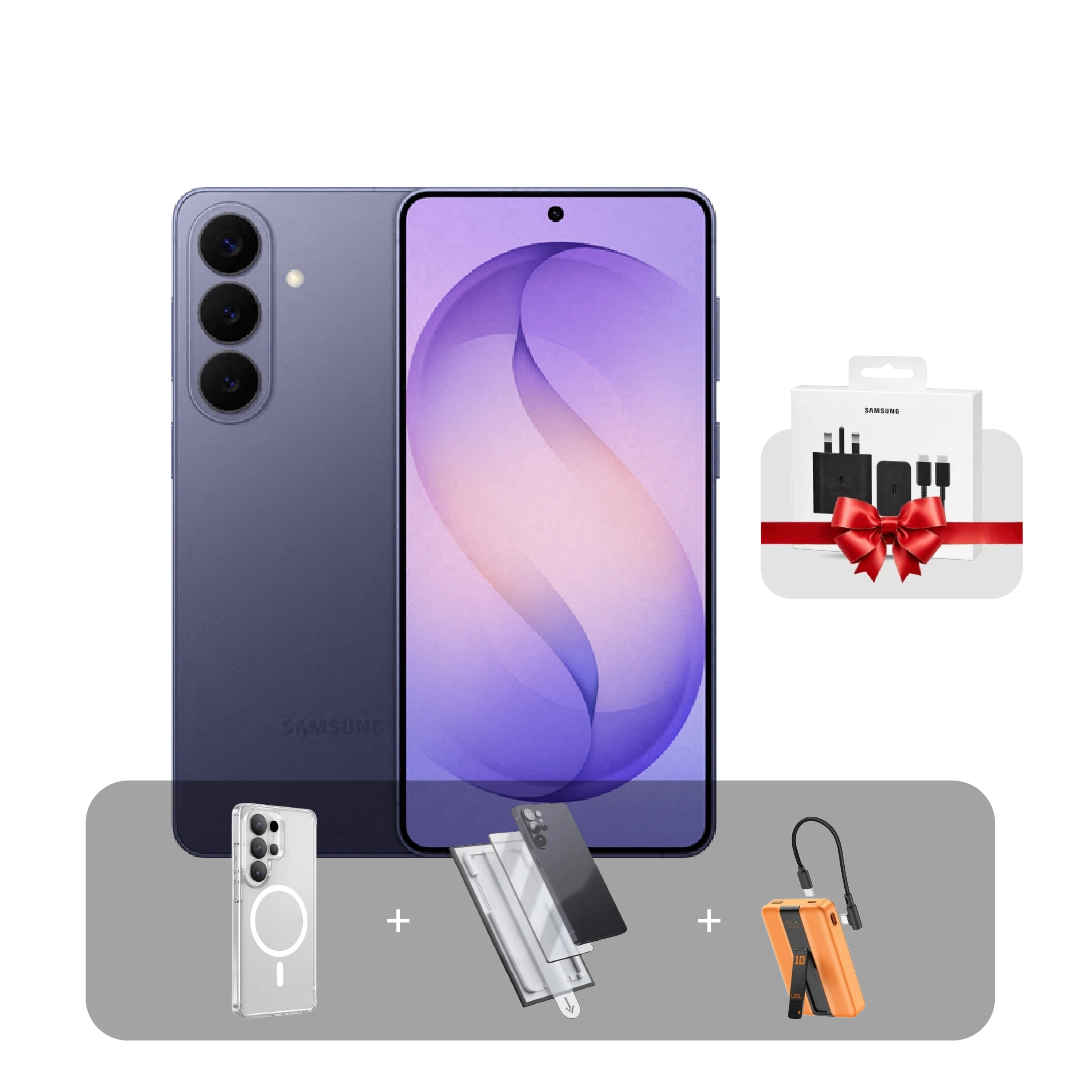 سامسونج S26 5G، شاشة 6.3 بوصة، 12 جيجابايت، 512 جيجابايت + عرض الباندل | بنفسجي
