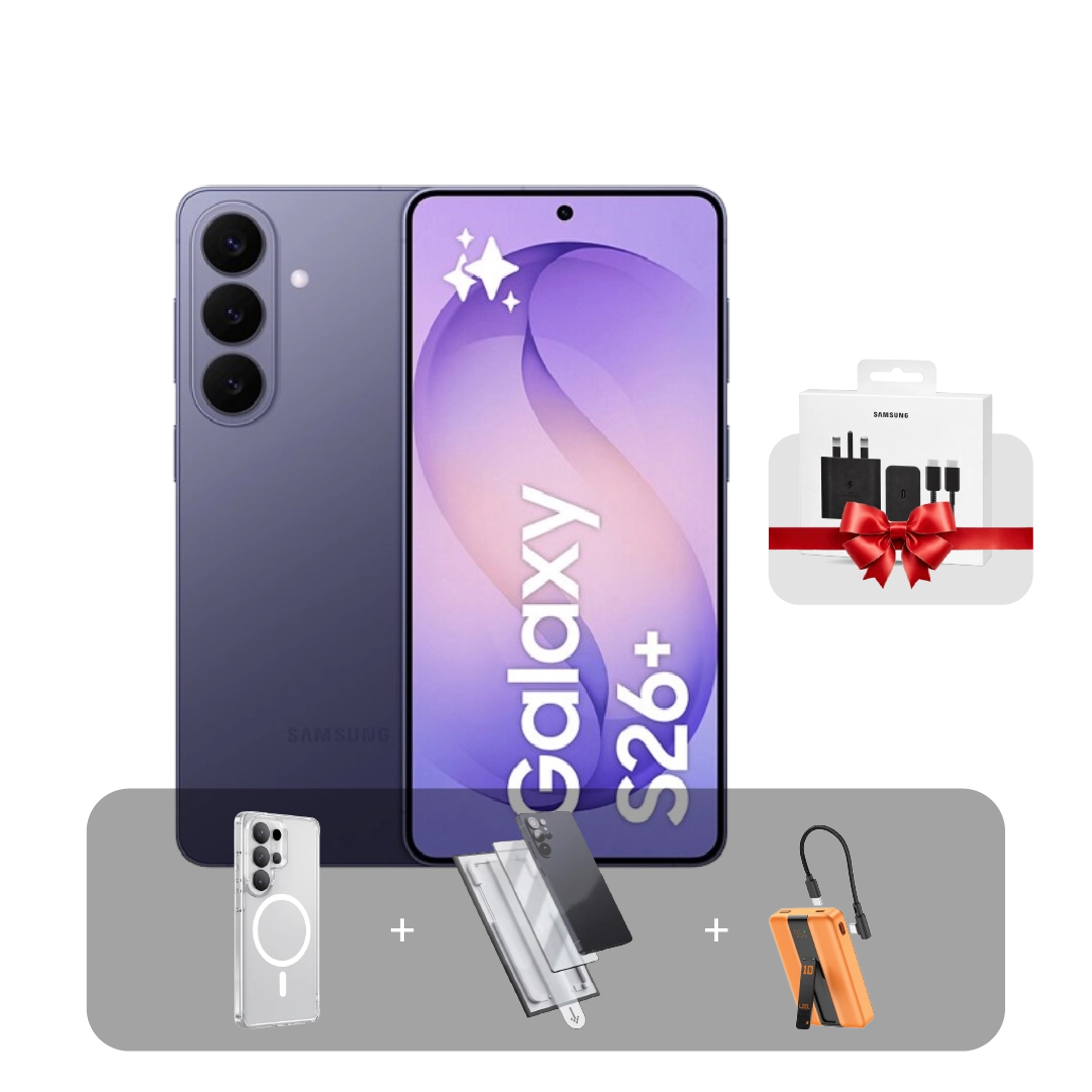 سامسونج S26+ 5G، شاشة 6.7 بوصة، 12 جيجابايت، 512 جيجابايت + عرض الباندل | بنفسجي