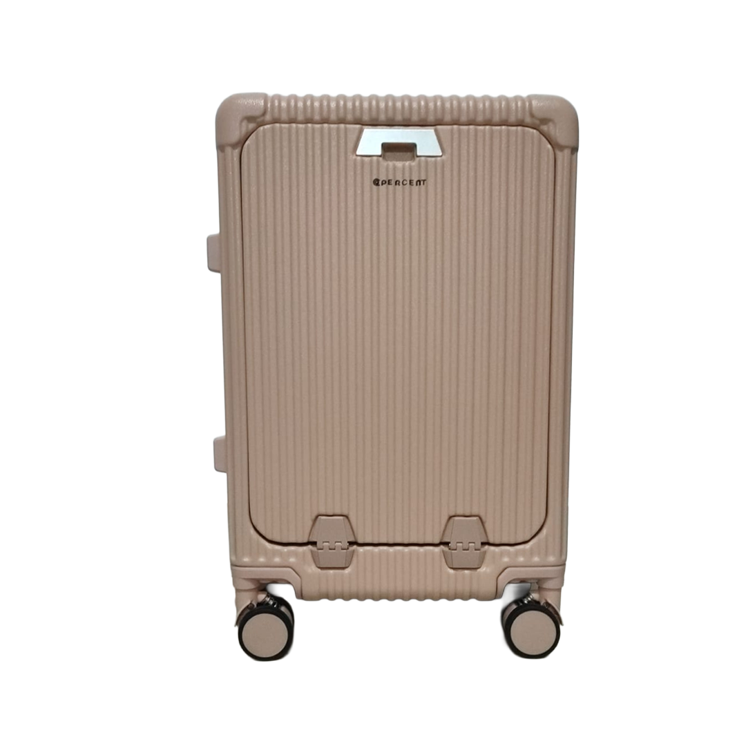 90 PERCENT 4 WHEELS  ABS aluminum FRAME  20 INCH SUITCASE | PINK