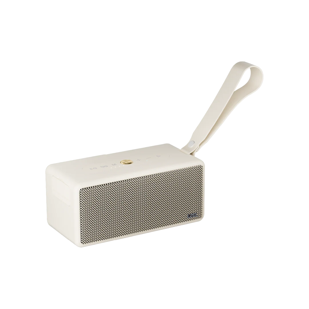 سماعة لاسلكية فاخرة LZEL Aquilasonus Xs مع صوت عميق – بلوتوث 5.4 – شحن سريع – بطارية 4000 مللي أمبير | بيج