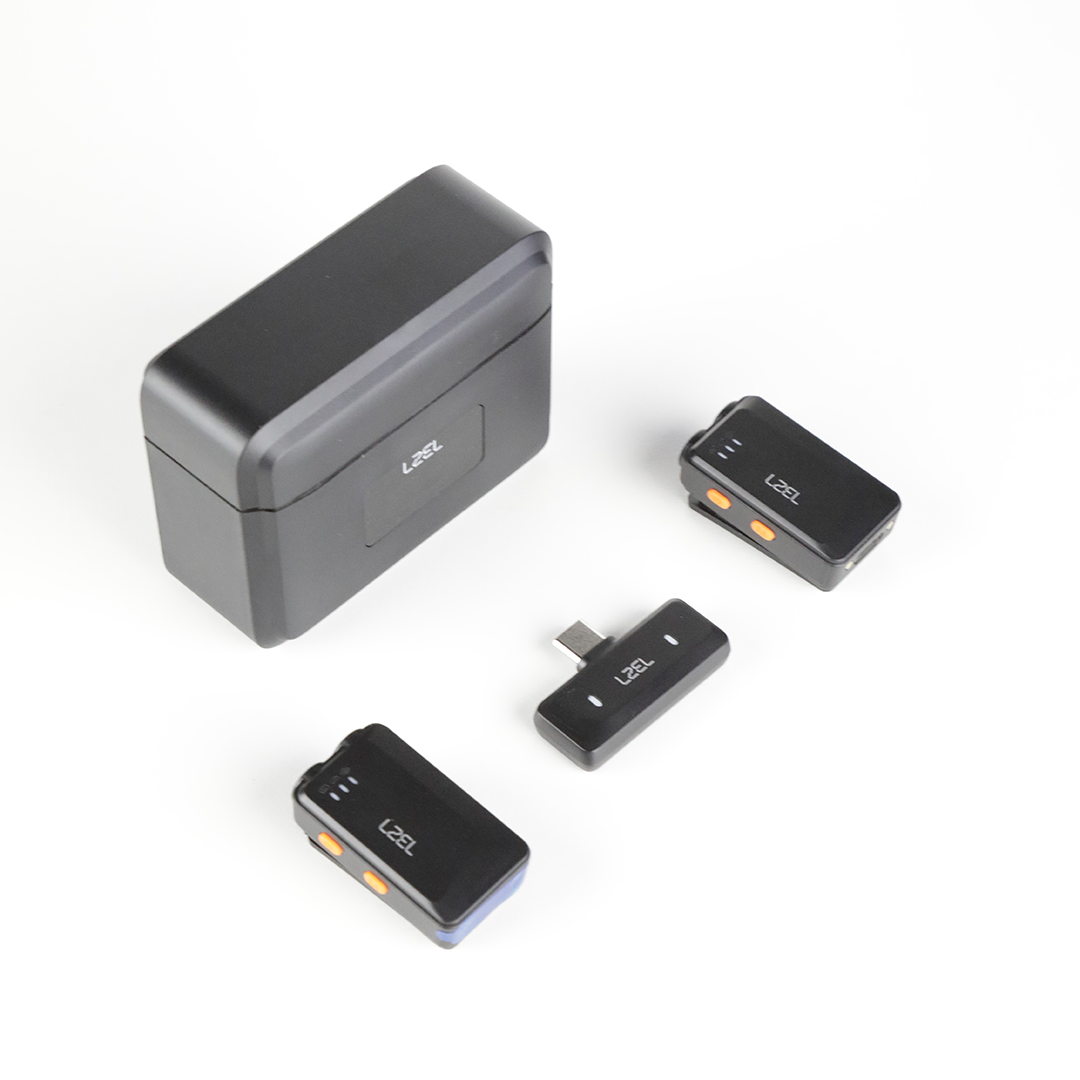 LZEL 2.4 GHz Wireless Microphone – Portable, AI Noise Reduction, 48 kHz High-Fidelity Audio