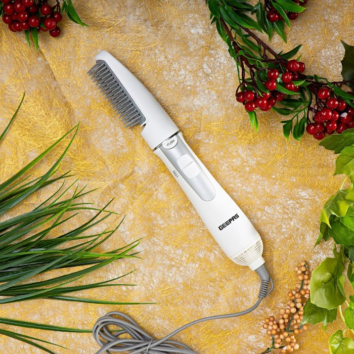 Geepas 700W 2-in-1 Hair Dryer & Straightener | Thermal Brush