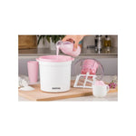 Geepas Ice Cream Maker Machine | BPA-Free, Makes Delicious Soft Ice Cream, Gelato, Frozen Yogurt & Sorbet, Easy-to-Clean Aluminum Bowl, 1.5QT
