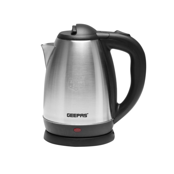 Geepas Stainless Steel Electric Kettle 1.8L | 1800W Fast Boil with Auto Shut-Off & Boil-Dry Protection