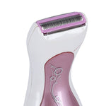 Geepas Rechargeable Lady Shaver | Wet & Dry Use | Washable Design| USB Charging | Dual Blade System | Smooth & Gentle Hair Removal | Compact Cordless Shaver for Women