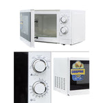 Geepas 20L Solo Microwave Oven – 1200W, 6 Power Levels, Timer, 2 Rotary Dials, Defrost Function, White