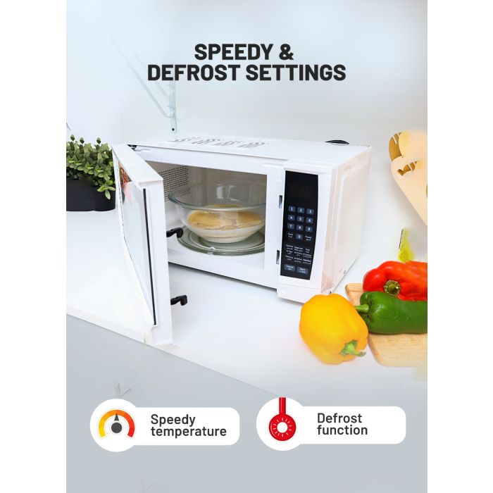 Geepas Digital Microwave Oven | 20L Capacity | 1200W Power | Digital Control Panel | One-Touch Cooking Functions | Defrost & Reheat Options