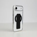 Asli Global MagTrox Gravitas Transparent MagSafe Case with Leather Grip for iPhone Air| Black